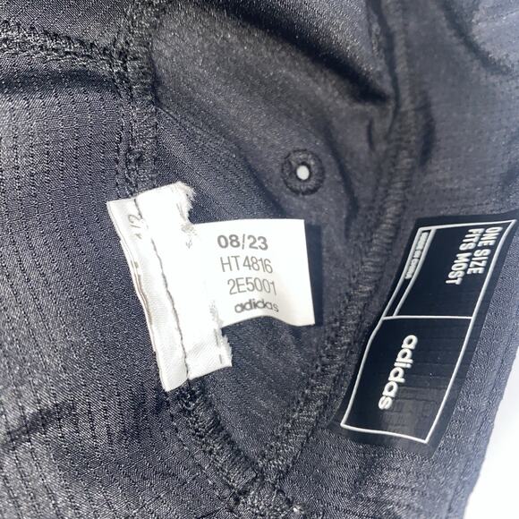 Adidas Black Baseball /running/hiking Cap Hat w/ Logo Size 0/S Unisex - Picture 6 of 6